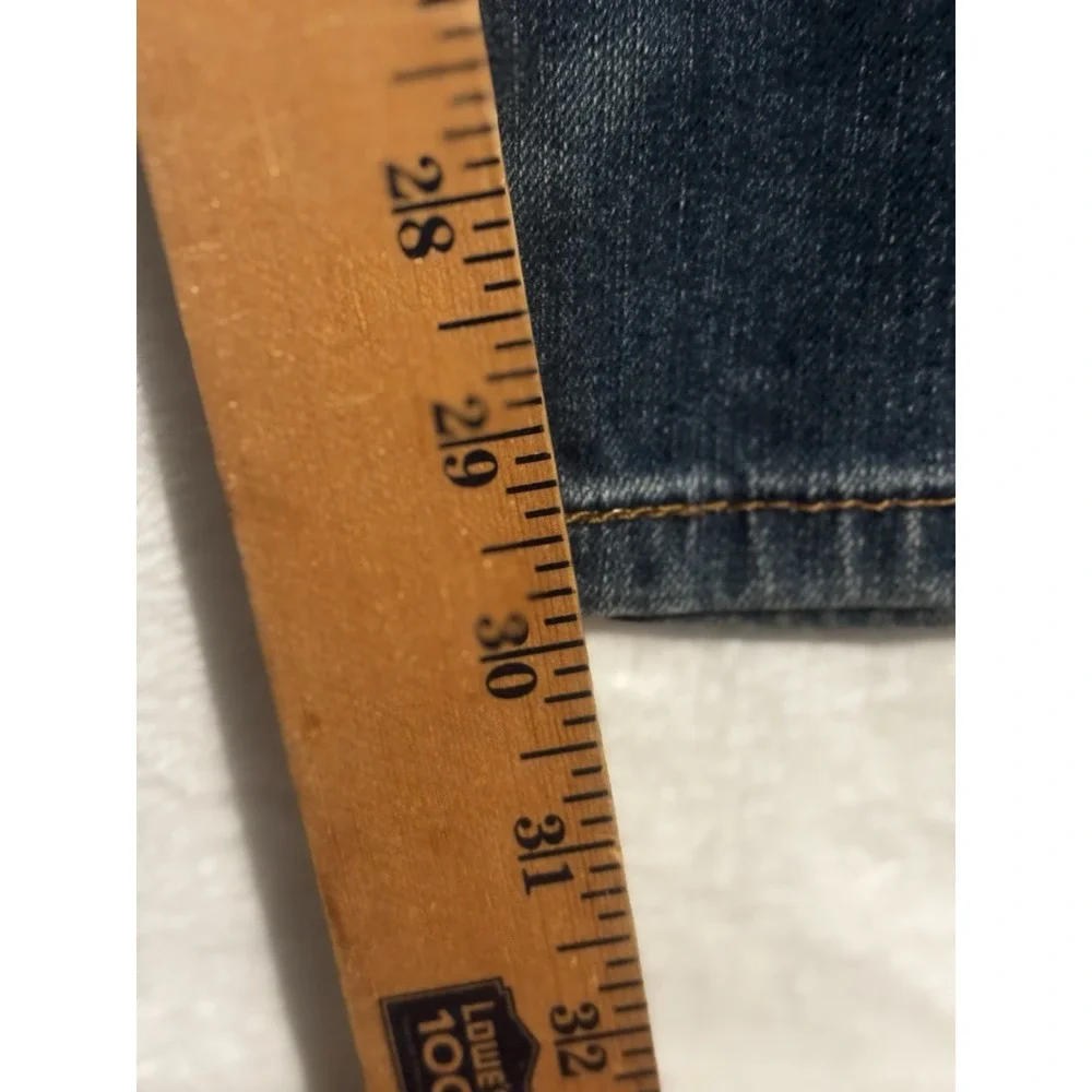 Levis 505 Blue Jeans Mens Size‎ 38x30 Classic Straight Fit Cotton Distressed